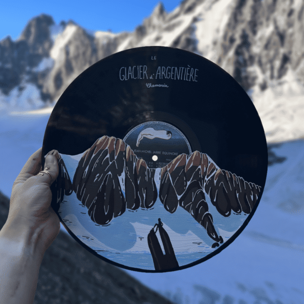 vinyle aiguille du midi, chamonix mont blanc
