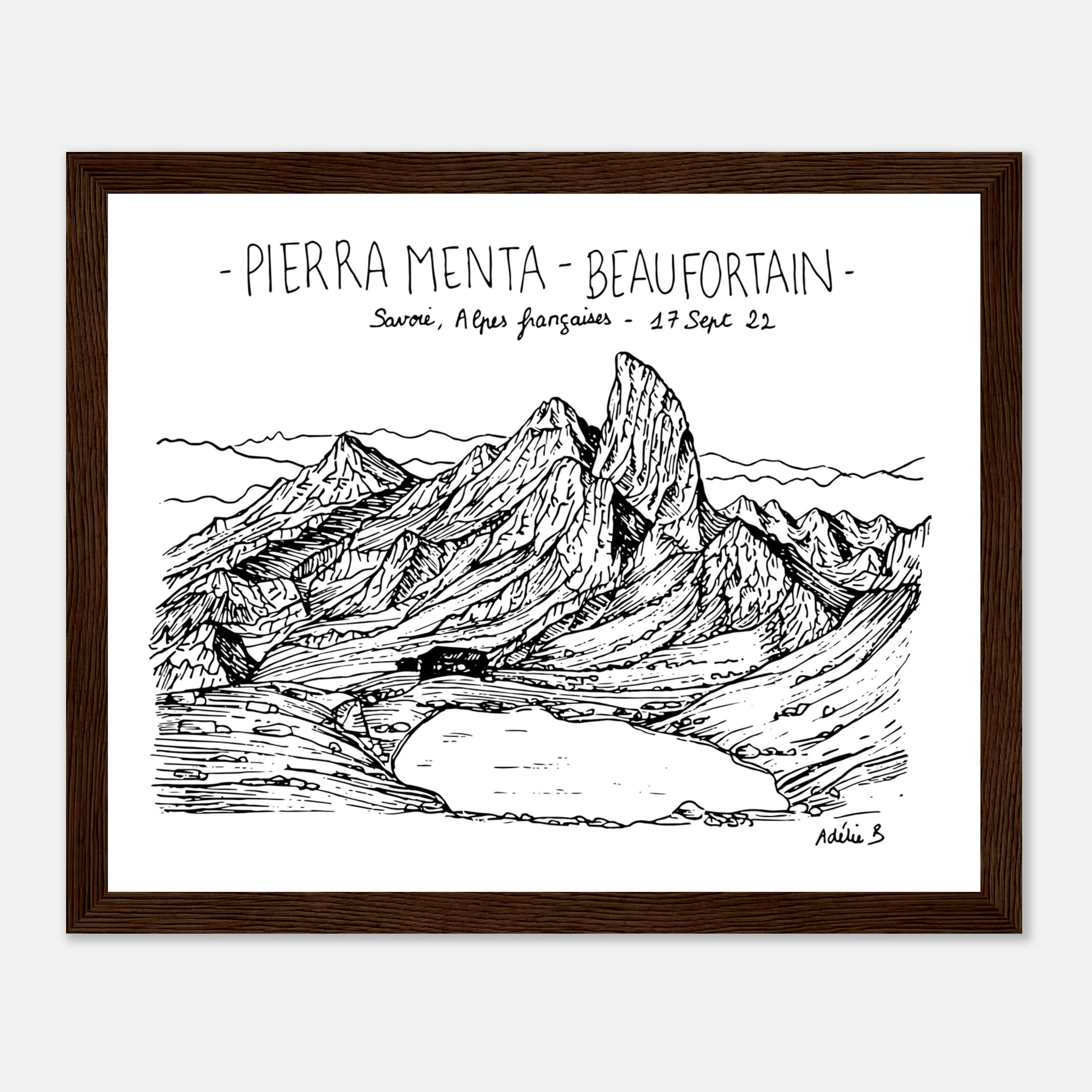 illustration encadrée pierre menta beaufortain 30615ac0-ba34-43b7-ad08-263afcd44e81