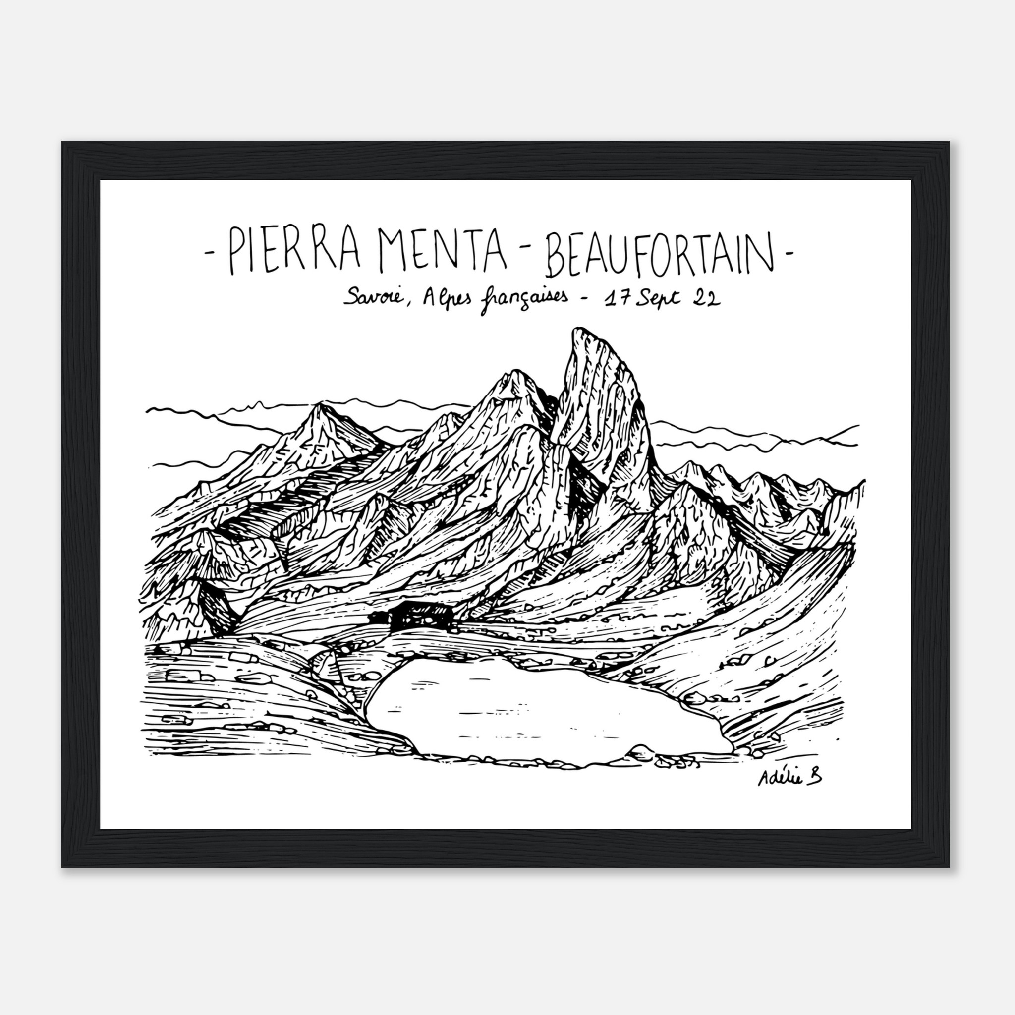 illustration encadrée pierre menta beaufortain 57b19a62-7637-4fd2-854d-aaf40d3282e5