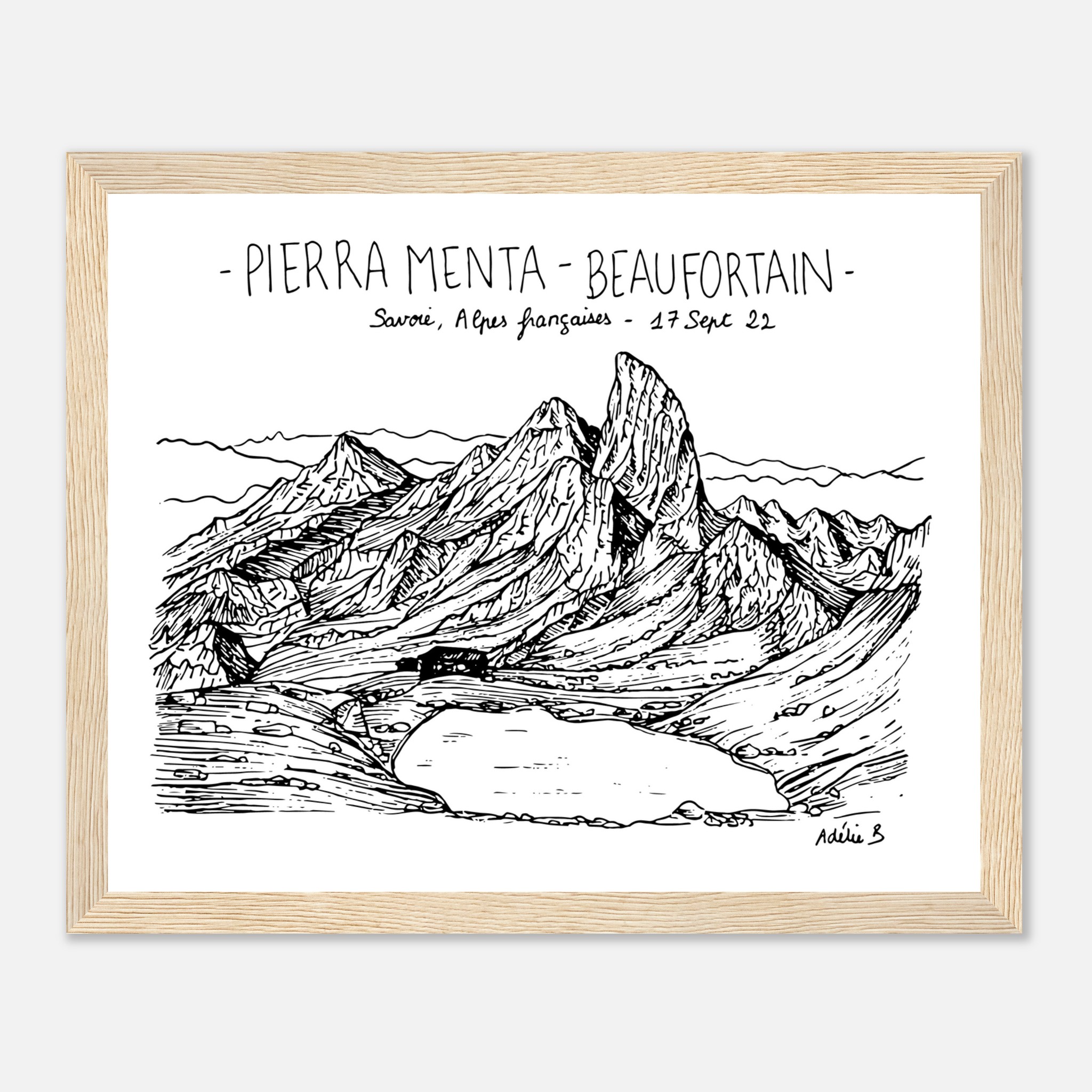 illustration encadrée pierre menta beaufortain 7b1a625c-d3c2-4e3d-acda-4f4aedd0d5be