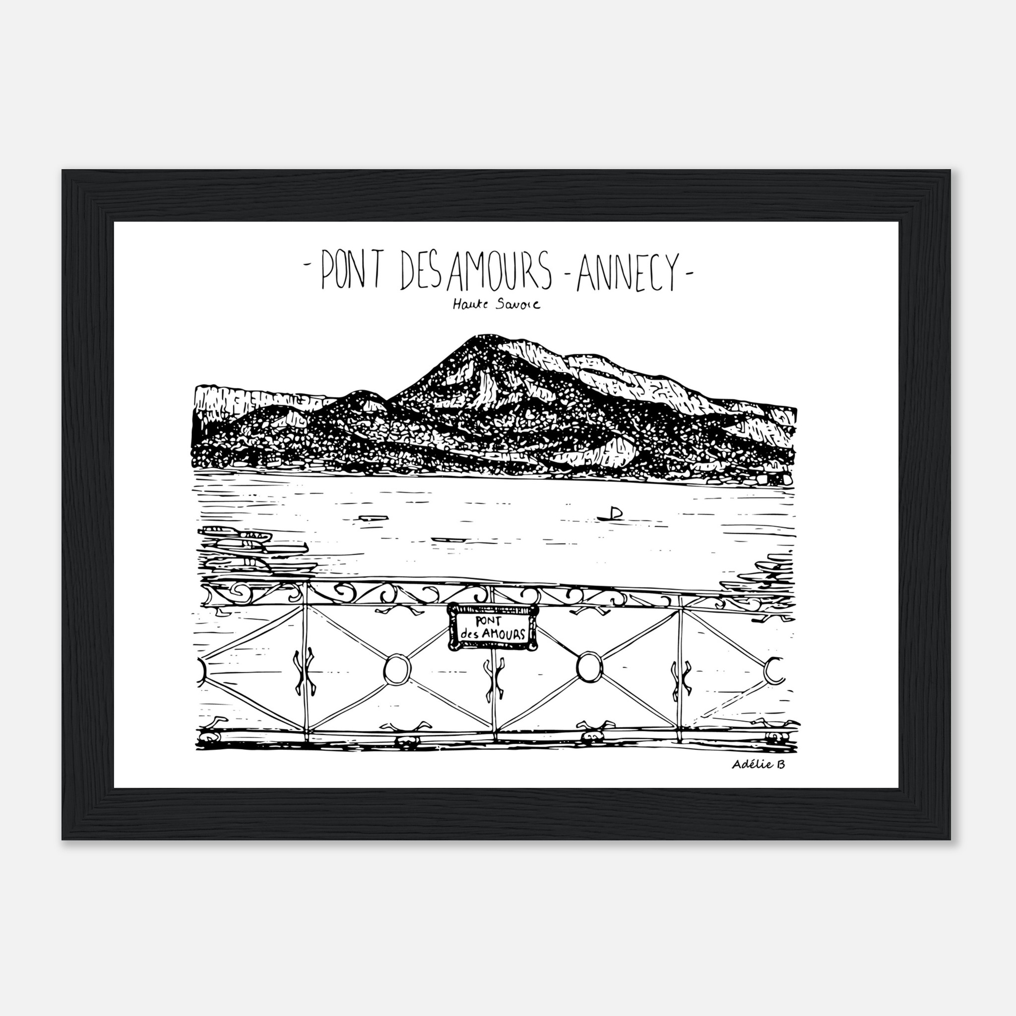 illustration encadrée pont des amours annecy 84361d54-d9b3-41df-b18a-be3fbee187cb