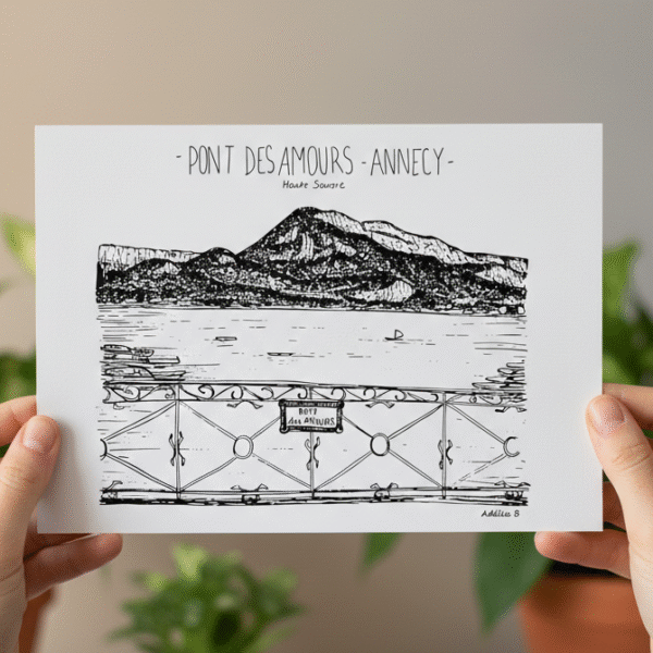 illustration pont des amours annecy
