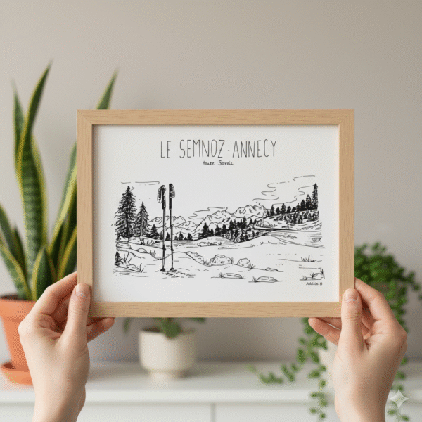 Les Cadres illustration encadrée le semnoz