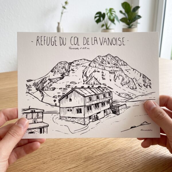 illustration du refuge du col de la vanoise