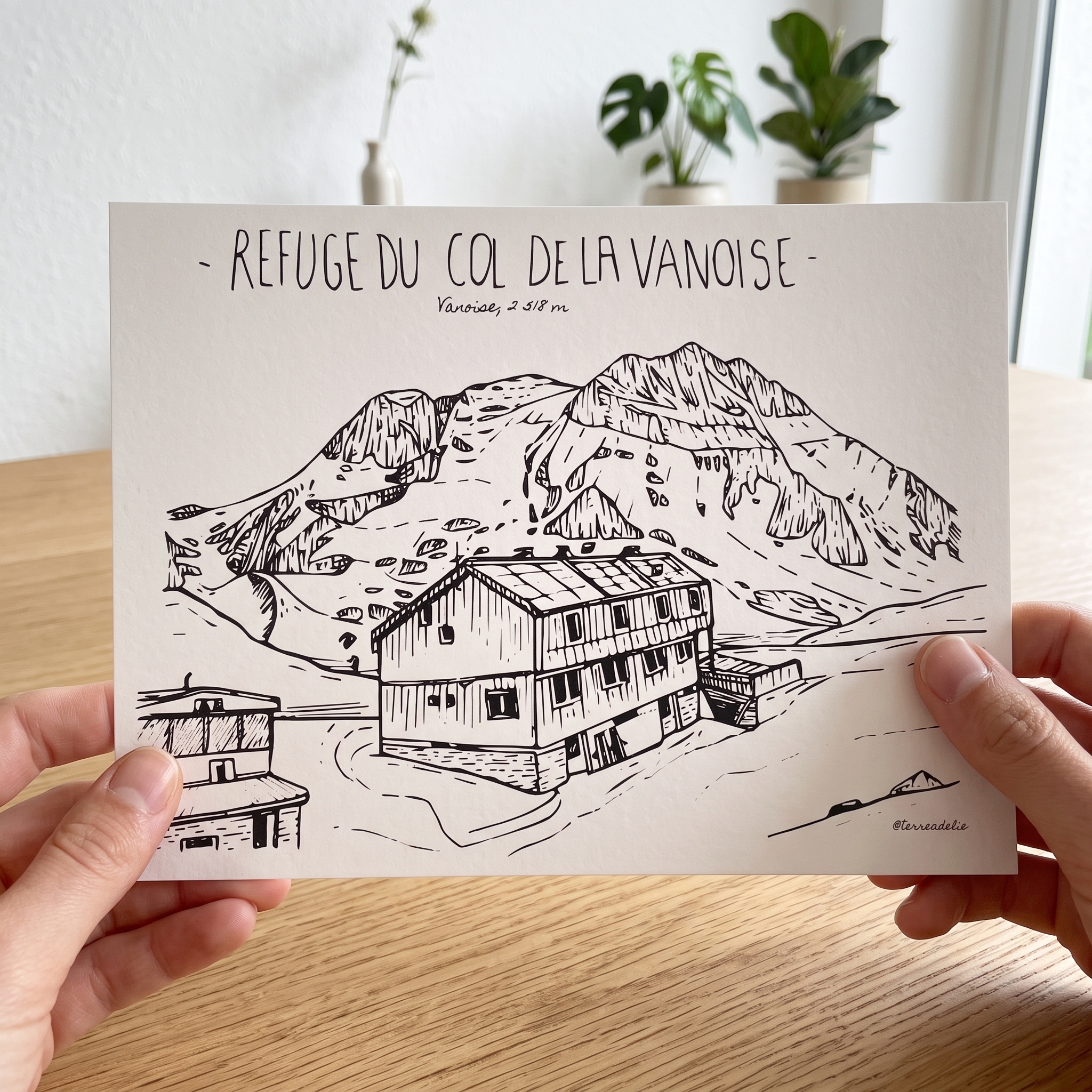 illustration du refuge du col de la vanoise illustration du refuge du col de la vanoise