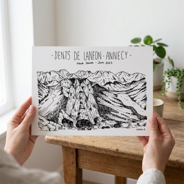 illustration les dents de lanfon, annecy